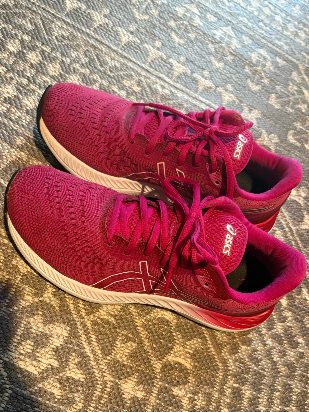 ASICS Women's Athletic Running Shoes - Fuchsia Pink